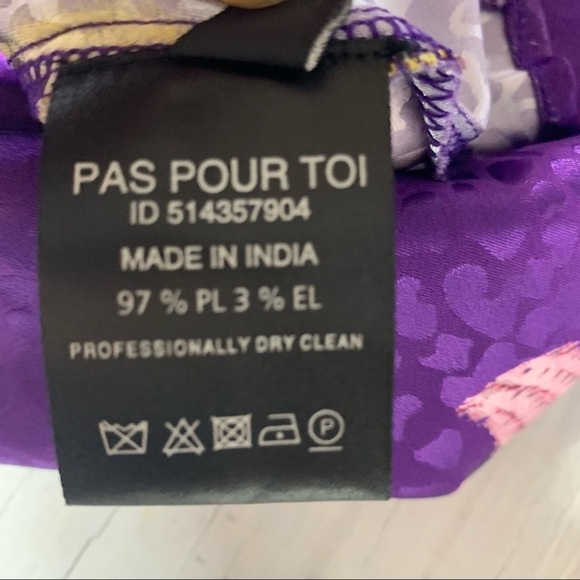 Dodo Bar Or Randy Purple Asymmetrical Mini dress US 6 - Picture 12 of 12